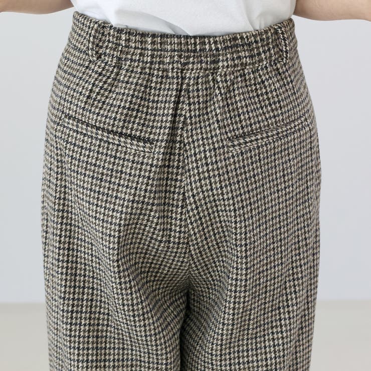 ガンクラブチェックツータックワイドパンツ | FUNNY COMPANY＋  | 詳細画像22 