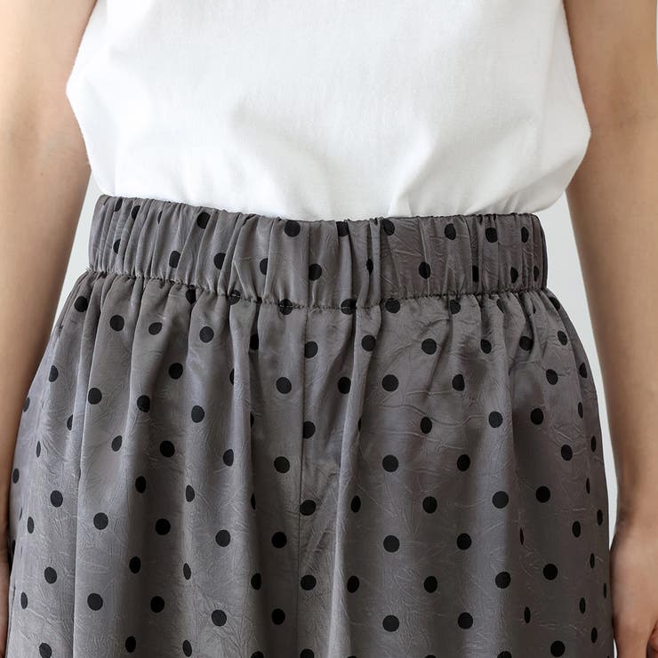 ドットサテンイージーワイドパンツ | FUNNY COMPANY＋  | 詳細画像21 