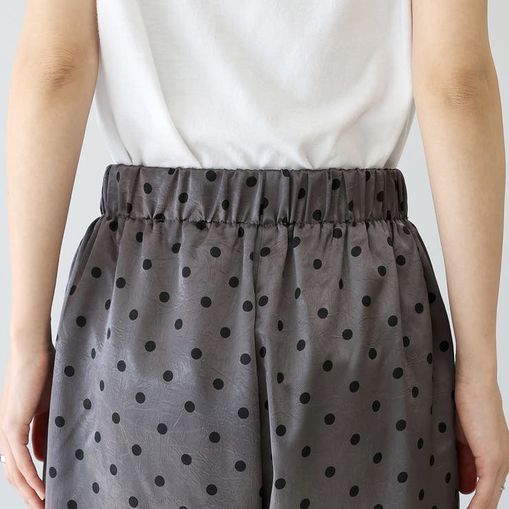 ドットサテンイージーワイドパンツ | FUNNY COMPANY＋  | 詳細画像22 