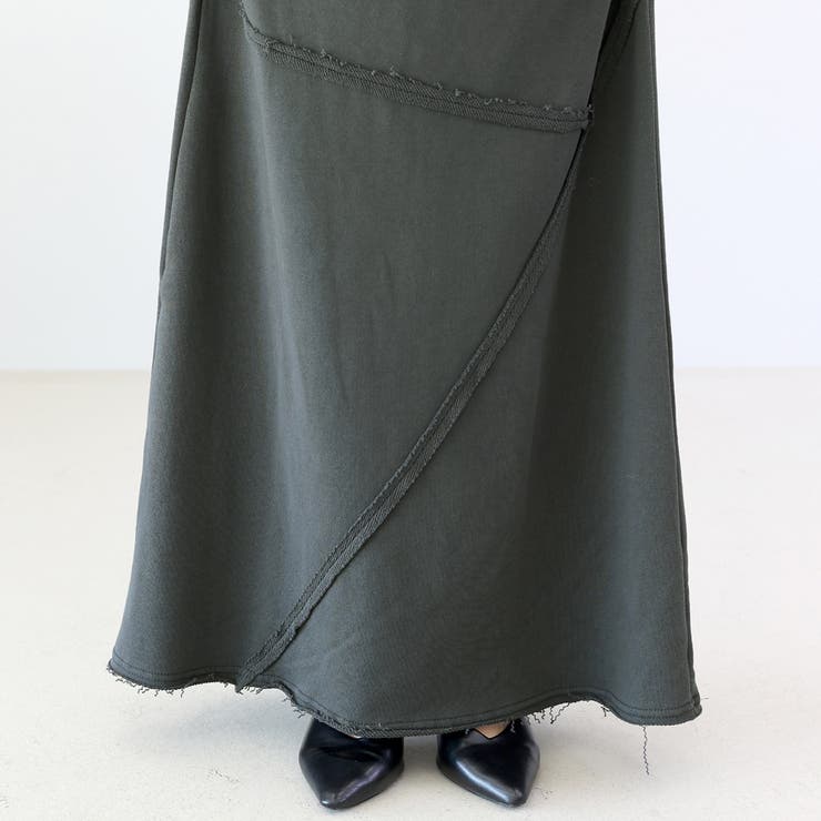 ドレープ切替裏毛ロングスカート | FUNNY COMPANY＋  | 詳細画像23 