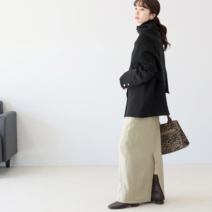 エステルツイルピンタックロングスカート | FUNNY COMPANY＋  | 詳細画像7 