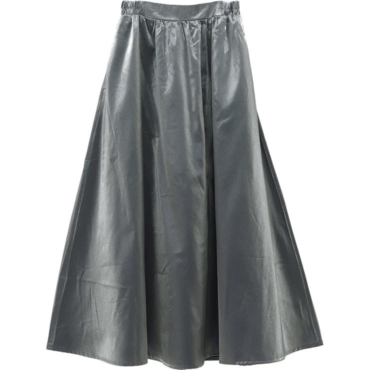 メタリックギャザーフレアスカート | FUNNY COMPANY＋  | 詳細画像26 