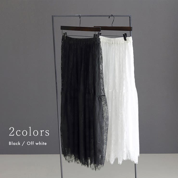 ペチ付切替レースロングスカート | FUNNY COMPANY＋  | 詳細画像8 