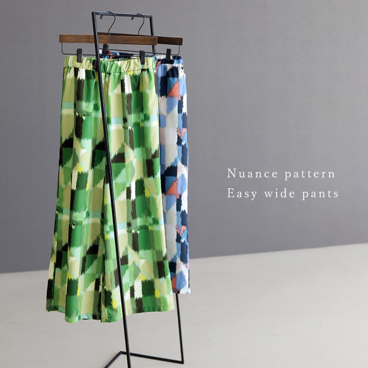 ニュアンス柄イージーワイドパンツ | FUNNY COMPANY＋  | 詳細画像8 