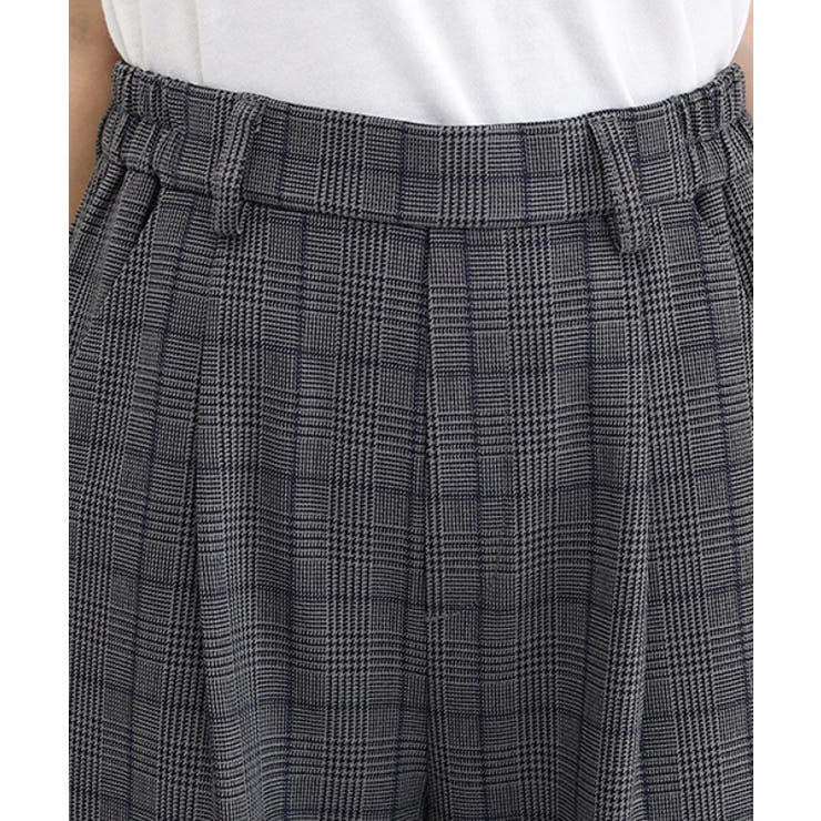 先染めチェックタックワイドパンツ | FUNNY COMPANY+  | 詳細画像21