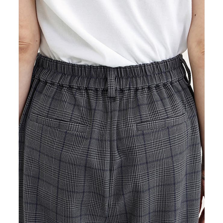 先染めチェックタックワイドパンツ | FUNNY COMPANY+  | 詳細画像24