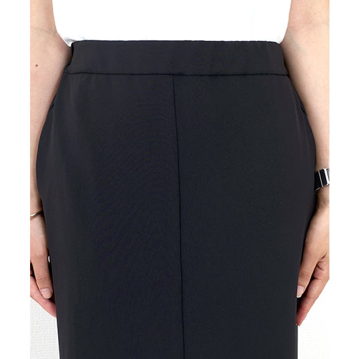 エステルスパンフロントスリットロングスカート | FUNNY COMPANY＋  | 詳細画像20 