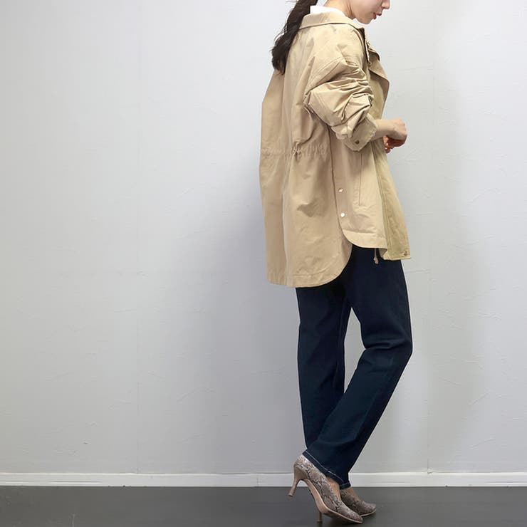 ストレッチデニムテーパードパンツ