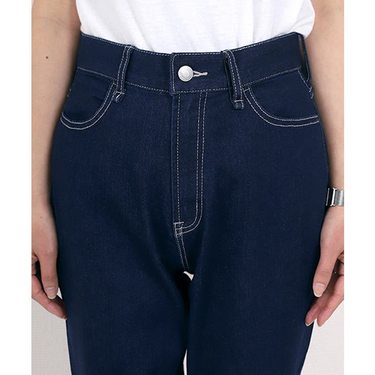 ストレッチデニムテーパードパンツ
