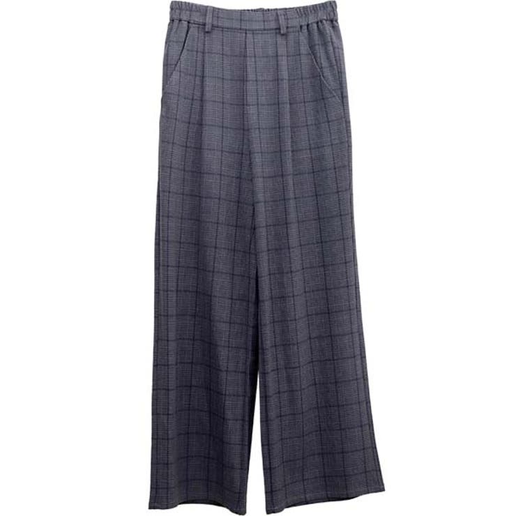 先染めチェックタックワイドパンツ | FUNNY COMPANY+  | 詳細画像25