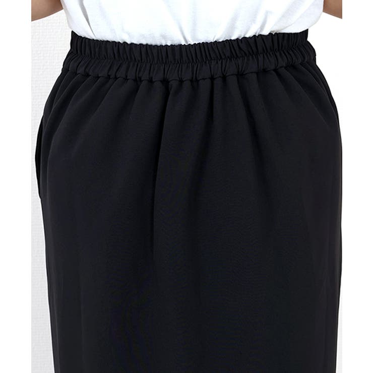 エステルスパンフロントスリットロングスカート | FUNNY COMPANY＋  | 詳細画像23 