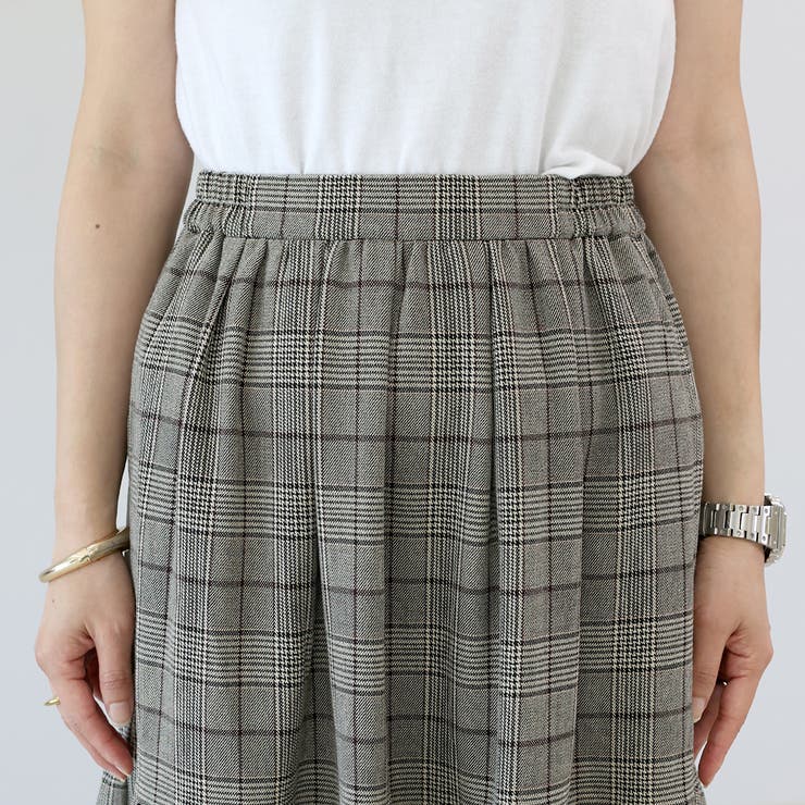 先染めチェックティアードスカート | FUNNY COMPANY+  | 詳細画像21