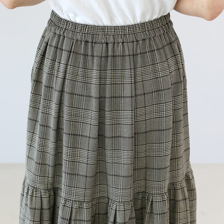 先染めチェックティアードスカート | FUNNY COMPANY+  | 詳細画像22