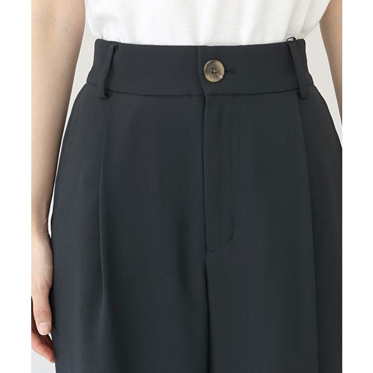 杢調ツイルタックワイドパンツ | FUNNY COMPANY＋  | 詳細画像20 