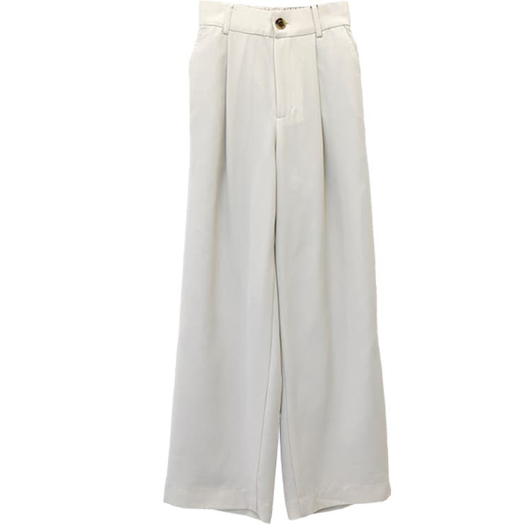 杢調ツイルタックワイドパンツ | FUNNY COMPANY＋  | 詳細画像26 