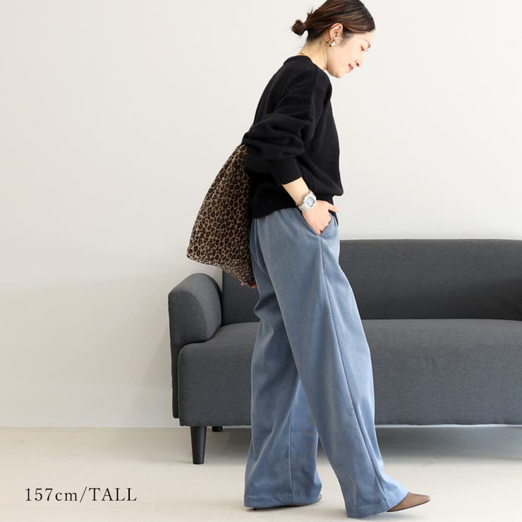 裏起毛細コーデュロイドロストセミワイドパンツ | FUNNY COMPANY＋  | 詳細画像15 