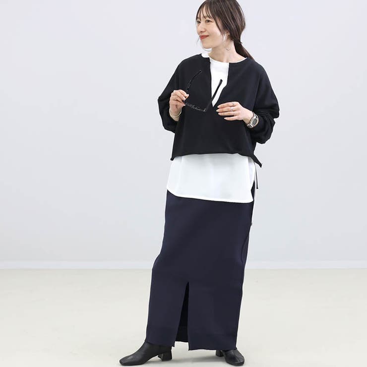 ライトヤーンスリットロングスカート[品番：FNYW0003555]｜FUNNY