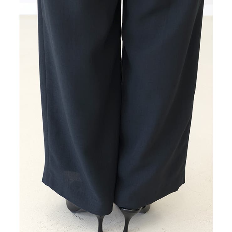 杢調ツイルタックワイドパンツ | FUNNY COMPANY＋  | 詳細画像23 