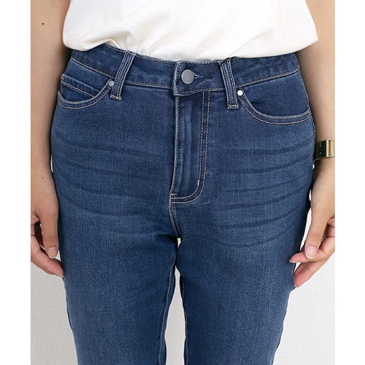 ウエストフィットストレッチデニムパンツ