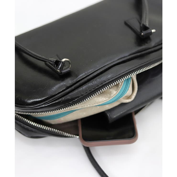 フェイクレザーミニボストンバッグ[品番：FNYW0003508]｜FUNNY