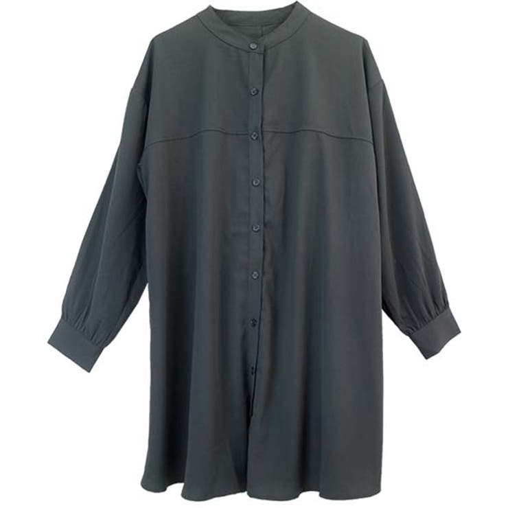 とろみツイルバックシャーリングシャツチュニック | FUNNY COMPANY＋  | 詳細画像22 