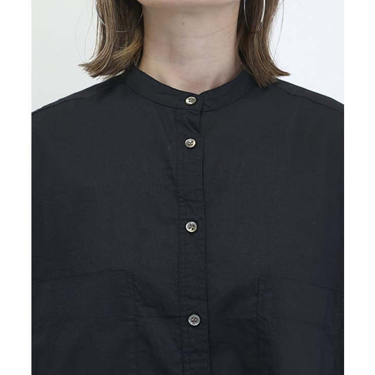 キャンブリックコットンバンドカラーシャツ | FUNNY COMPANY＋  | 詳細画像20 