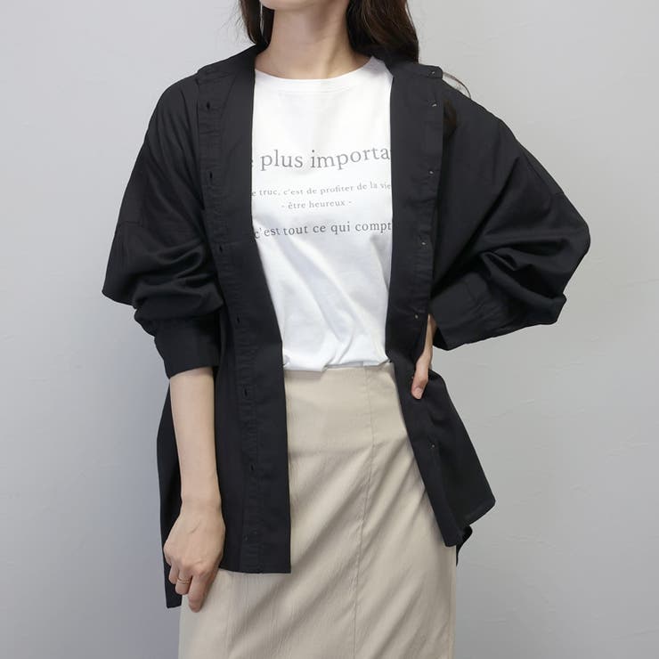 キャンブリックコットンバンドカラーシャツ | FUNNY COMPANY＋  | 詳細画像4 