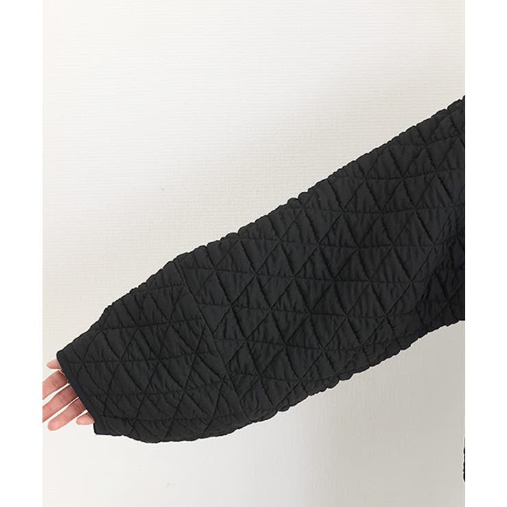 キルティングノーカラーブルゾン | FUNNY COMPANY＋  | 詳細画像21 