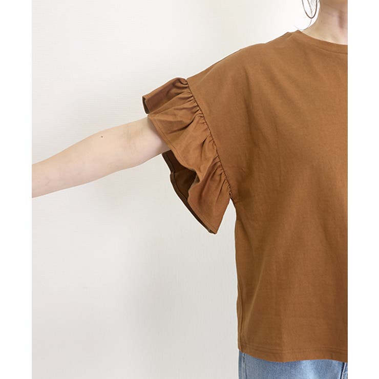 綿天竺袖フリルプルオーバー | FUNNY COMPANY＋  | 詳細画像22 