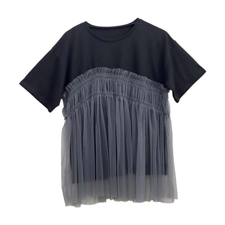 T/C天竺ｘチュールドッキングカットソー | FUNNY COMPANY＋  | 詳細画像25 