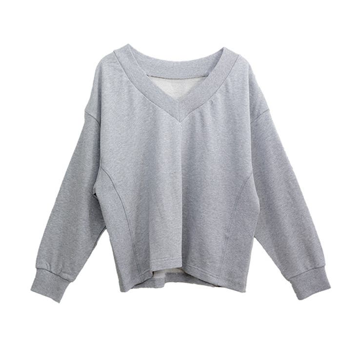 裏毛サイドリブVネックプルオーバー | FUNNY COMPANY＋  | 詳細画像26 