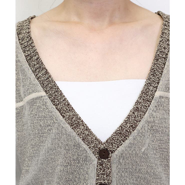 チュール重ねVネックカーディガン | FUNNY COMPANY＋  | 詳細画像21 