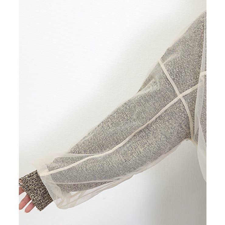 チュール重ねVネックカーディガン | FUNNY COMPANY＋  | 詳細画像22 