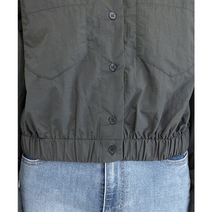 裾ギャザー両ポケシャツブルゾン | FUNNY COMPANY＋  | 詳細画像23 