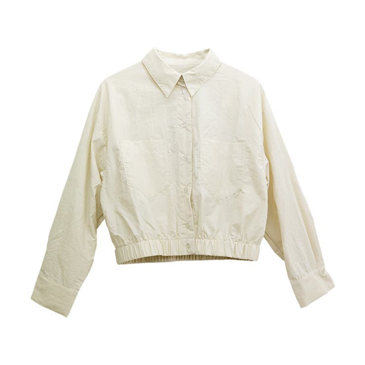 裾ギャザー両ポケシャツブルゾン | FUNNY COMPANY＋  | 詳細画像26 