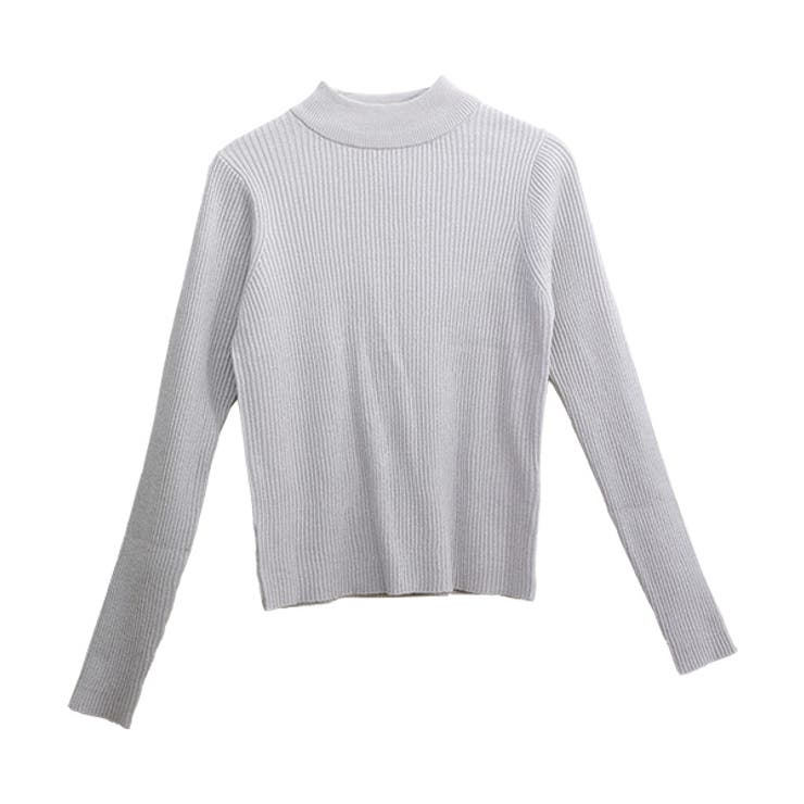 ボトルネックラメリブ編みニットプルオーバー  | FUNNY COMPANY＋  | 詳細画像27 