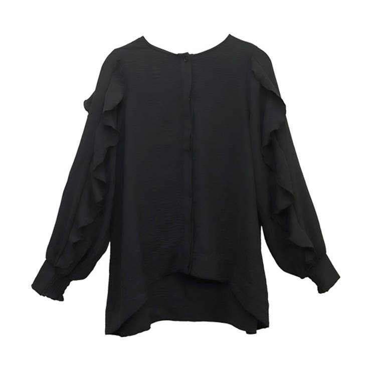 シワ加工袖フリル前開きブラウス | FUNNY COMPANY＋  | 詳細画像25 