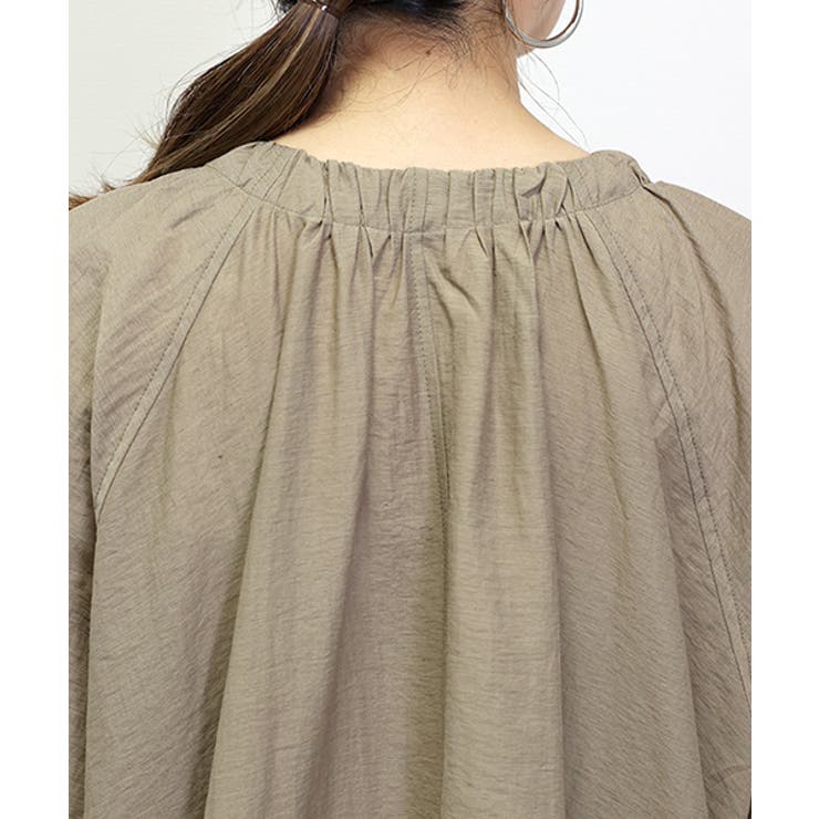 リネンライク裾ドロストロングブルゾン | FUNNY COMPANY＋  | 詳細画像24 