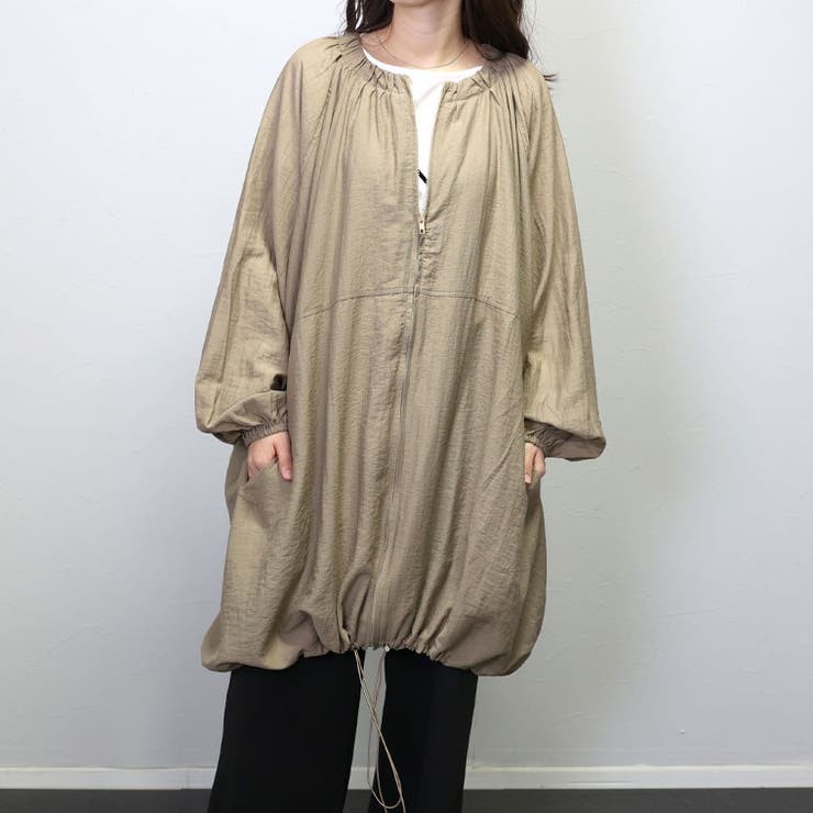 リネンライク裾ドロストロングブルゾン | FUNNY COMPANY＋  | 詳細画像7 