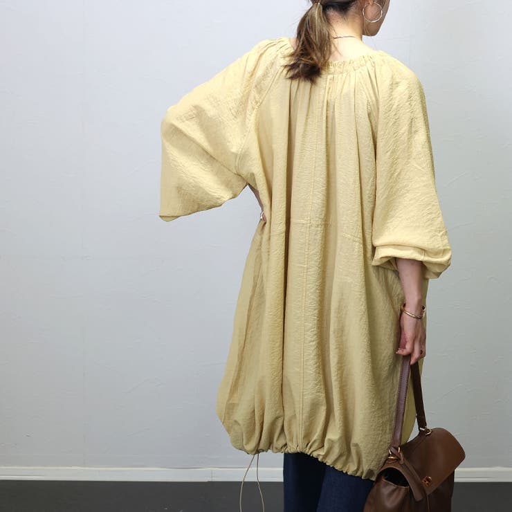 リネンライク裾ドロストロングブルゾン | FUNNY COMPANY＋  | 詳細画像9 