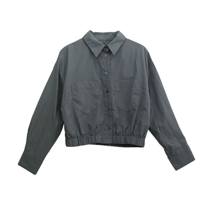 裾ギャザー両ポケシャツブルゾン | FUNNY COMPANY＋  | 詳細画像25 