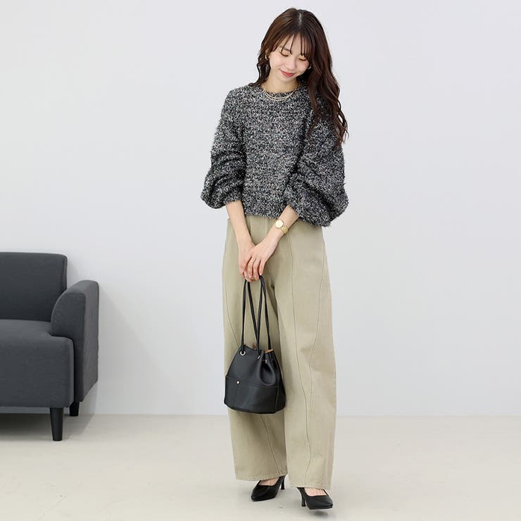 シルバーフェザーニットプルオーバー | FUNNY COMPANY＋  | 詳細画像12 