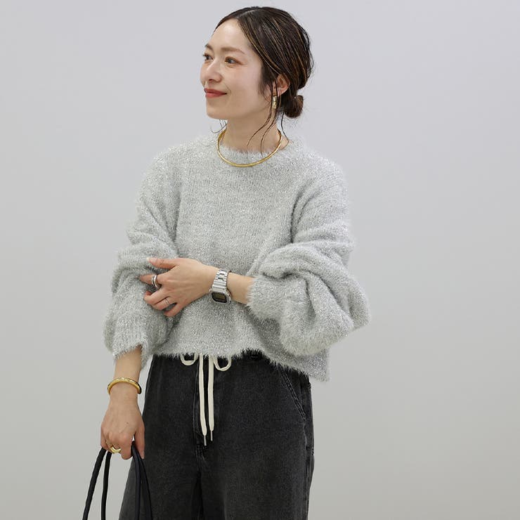 シルバーフェザーニットプルオーバー | FUNNY COMPANY＋  | 詳細画像18 