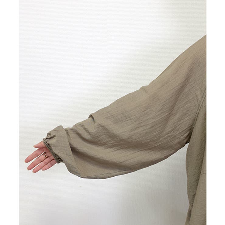 リネンライク裾ドロストロングブルゾン | FUNNY COMPANY＋  | 詳細画像22 