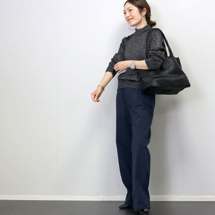 ボトルネックラメリブ編みニットプルオーバー  | FUNNY COMPANY＋  | 詳細画像8 