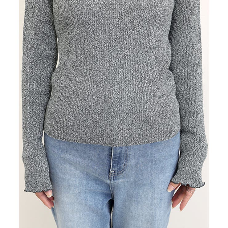 ハイネックメローメランジニットプルオーバー | FUNNY COMPANY＋  | 詳細画像23 