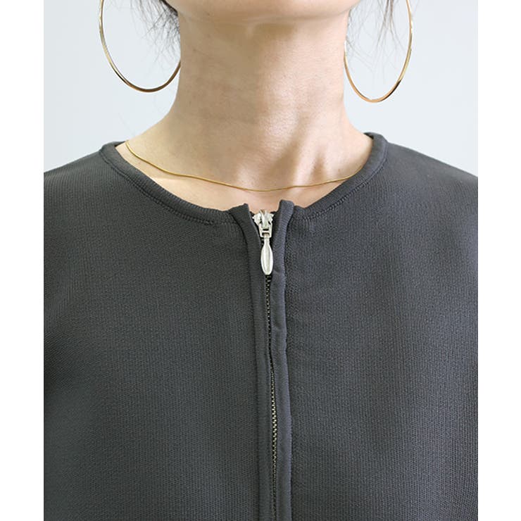 ジャガードニットジップブルゾン | FUNNY COMPANY＋  | 詳細画像21 