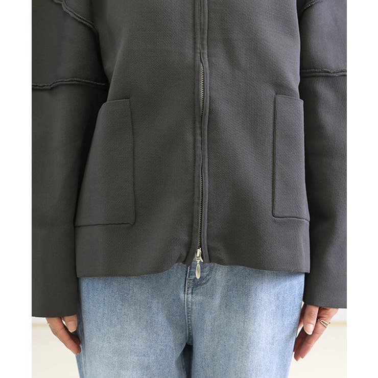 ジャガードニットジップブルゾン | FUNNY COMPANY＋  | 詳細画像23 