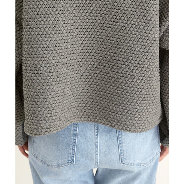 変わり編みスクエアプルオーバー | FUNNY COMPANY＋  | 詳細画像24 