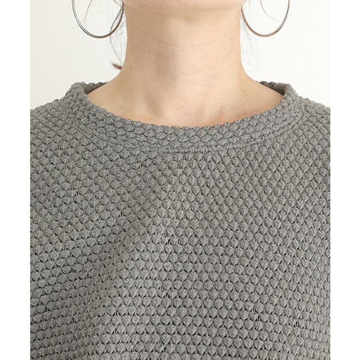 変わり編みスクエアプルオーバー | FUNNY COMPANY＋  | 詳細画像21 